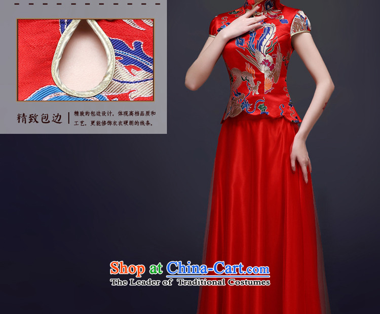 The privilege of serving-Leung Chiu-new bride 2015 bows to marry red summer、Qipao Length of Chinese women s pictures red dress, prices, brand platters! The elections are supplied in the national character of distribution, so action, buy now enjoy more preferential! As soon as possible.
