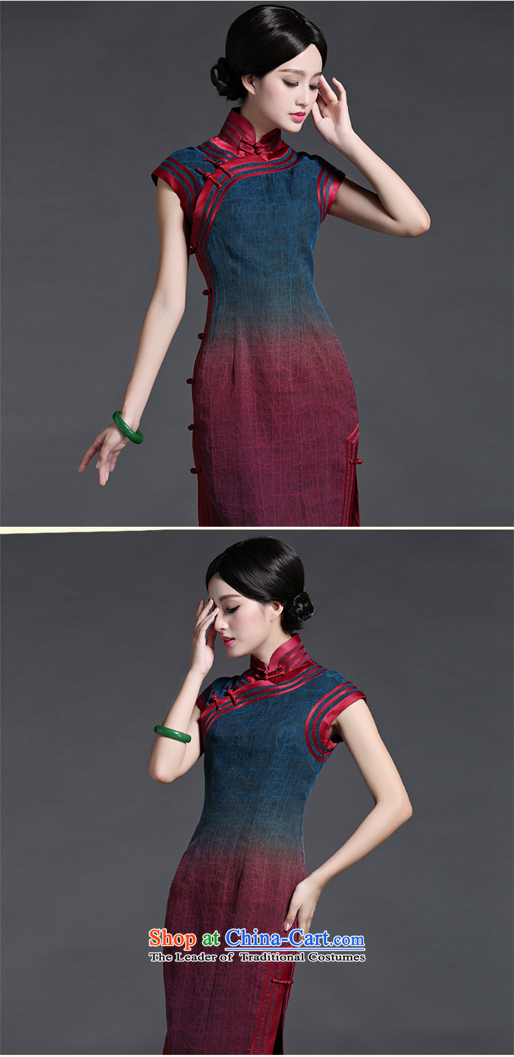 China Ethnic classic elegance of moiré silk yarn Chinese summer cloud of incense cheongsam dress retro Temperament spent daily Ms. XXXL picture, prices, brand platters! The elections are supplied in the national character of distribution, so action, buy now enjoy more preferential! As soon as possible.