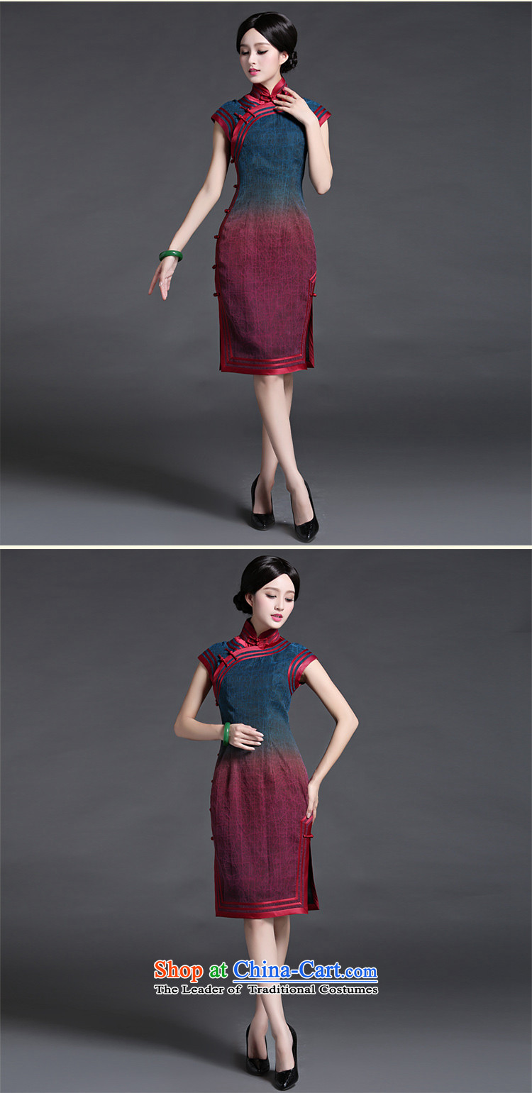 China Ethnic classic elegance of moiré silk yarn Chinese summer cloud of incense cheongsam dress retro Temperament spent daily Ms. XXXL picture, prices, brand platters! The elections are supplied in the national character of distribution, so action, buy now enjoy more preferential! As soon as possible.