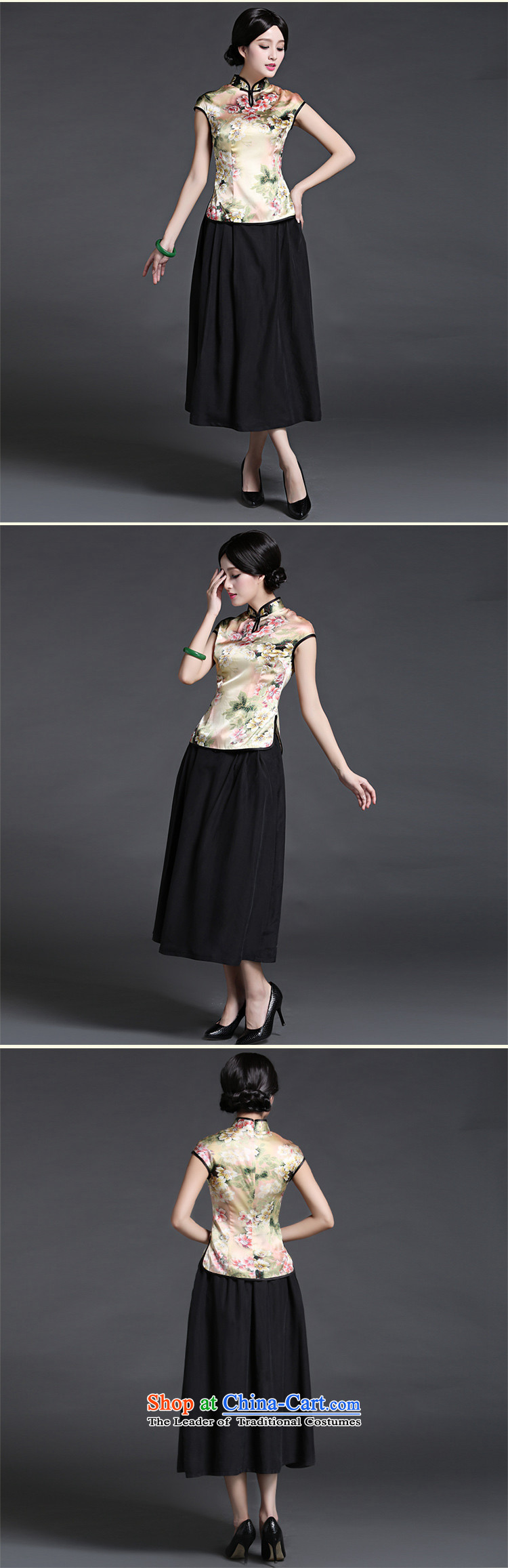 China Ethnic classic high precious lb silk Tang dynasty, short-sleeved T-shirt spring and summer load Chinese improved Han-China wind suit L picture, prices, brand platters! The elections are supplied in the national character of distribution, so action, buy now enjoy more preferential! As soon as possible.
