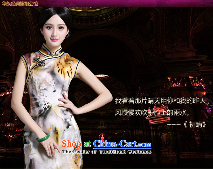 Chinese New Year 2015 classic ethnic, stylish cheongsam dress spring and summer load short-sleeved Sau San video thin elegant floral S picture enhancement, prices, brand platters! The elections are supplied in the national character of distribution, so action, buy now enjoy more preferential! As soon as possible.
