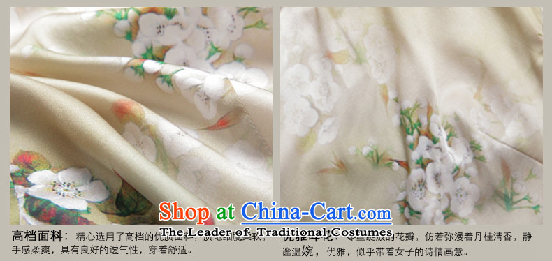 Bong-migratory 7475 Canada 2015 new summer, so Silk Cheongsam shirt collar Stylish retro Tang dynasty China wind DQ1548 BLANDED L picture, prices, brand platters! The elections are supplied in the national character of distribution, so action, buy now enjoy more preferential! As soon as possible.
