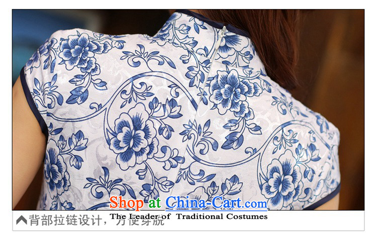 Indemnity joice summer daily qipao gown bridesmaid video thin cheongsam improved cheongsam dress on white blue qipao M picture, prices, brand platters! The elections are supplied in the national character of distribution, so action, buy now enjoy more preferential! As soon as possible.
