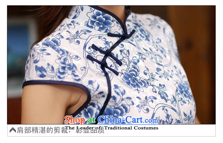 Indemnity joice summer daily qipao gown bridesmaid video thin cheongsam improved cheongsam dress on white blue qipao M picture, prices, brand platters! The elections are supplied in the national character of distribution, so action, buy now enjoy more preferential! As soon as possible.