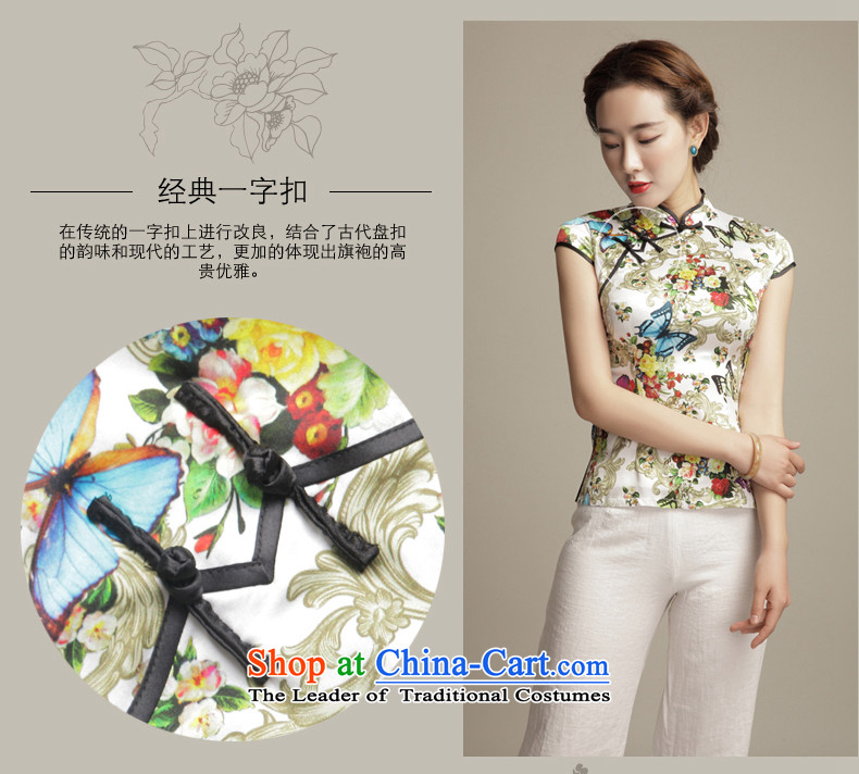 Bong-migratory 7475 Butterfly Lovers spend the summer of 2015, the new Silk Cheongsam shirt arts retro short of Sau San Tong blouses DQ1556 SUIT L picture, prices, brand platters! The elections are supplied in the national character of distribution, so action, buy now enjoy more preferential! As soon as possible.
