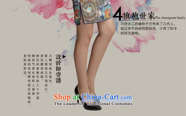 Bong-migratory 7475 2015 Summer New Style Silk Cheongsam ethnic stylish and elegant sauna Silk Cheongsam Sau San DQ1566 skirt suits S picture, prices, brand platters! The elections are supplied in the national character of distribution, so action, buy now enjoy more preferential! As soon as possible.