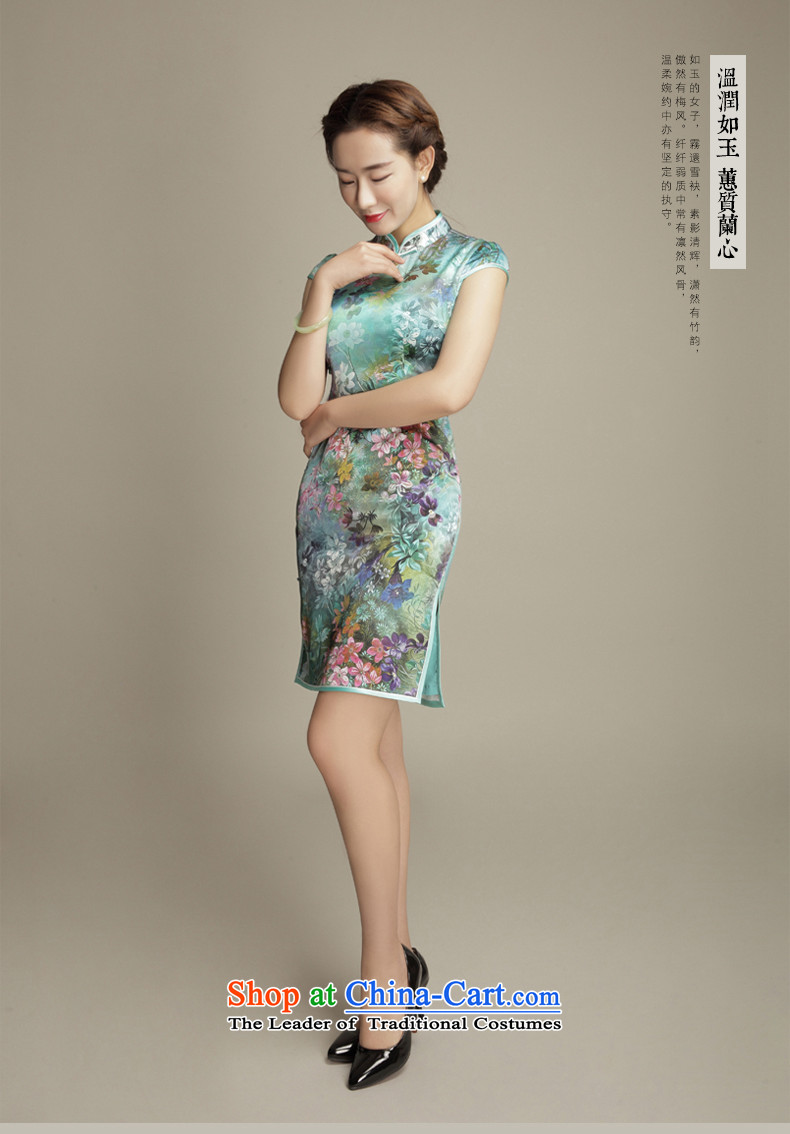 Bong-migratory 7475 fancy 2015 Summer New Silk Cheongsam retro manually herbs extract upscale detained disc cheongsam dress suit M pictures, DQ1568 price, brand platters! The elections are supplied in the national character of distribution, so action, buy now enjoy more preferential! As soon as possible.