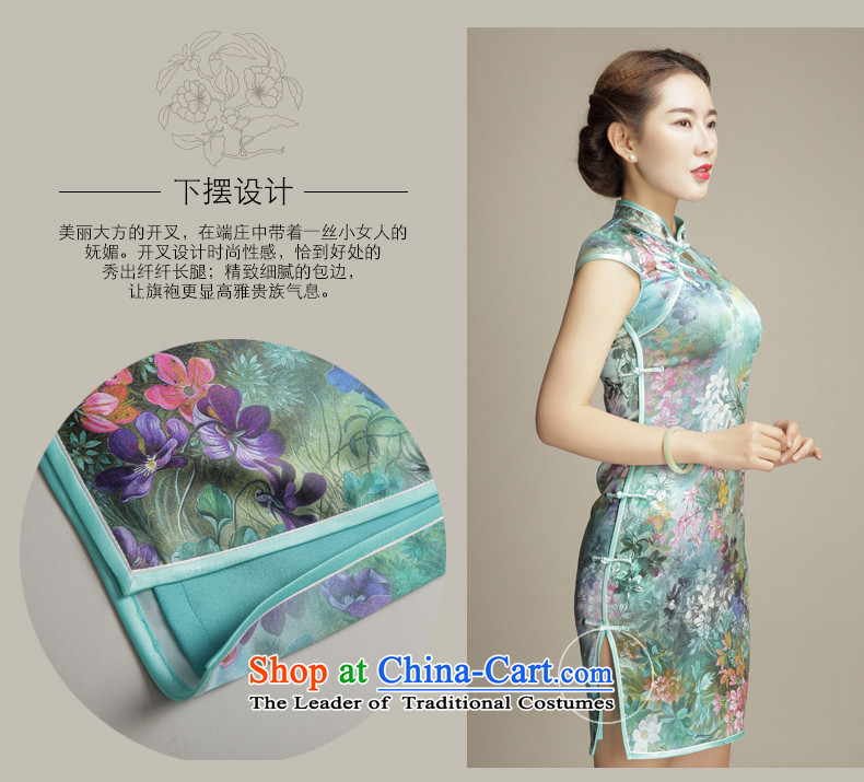 Bong-migratory 7475 fancy 2015 Summer New Silk Cheongsam retro manually herbs extract upscale detained disc cheongsam dress suit M pictures, DQ1568 price, brand platters! The elections are supplied in the national character of distribution, so action, buy now enjoy more preferential! As soon as possible.
