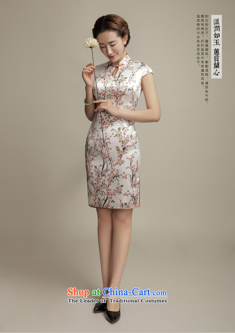 Bong-migratory 7475 2015 summer flowers Silk Cheongsam elegant beauty retro herbs extract short-sleeved cheongsam dress suit XXL pictures, DQ1573 price, brand platters! The elections are supplied in the national character of distribution, so action, buy now enjoy more preferential! As soon as possible.