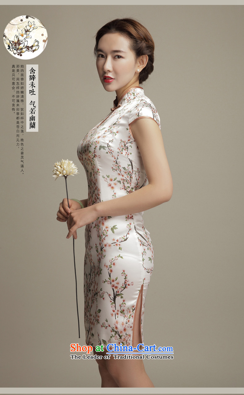 Bong-migratory 7475 2015 summer flowers Silk Cheongsam elegant beauty retro herbs extract short-sleeved cheongsam dress suit XXL pictures, DQ1573 price, brand platters! The elections are supplied in the national character of distribution, so action, buy now enjoy more preferential! As soon as possible.