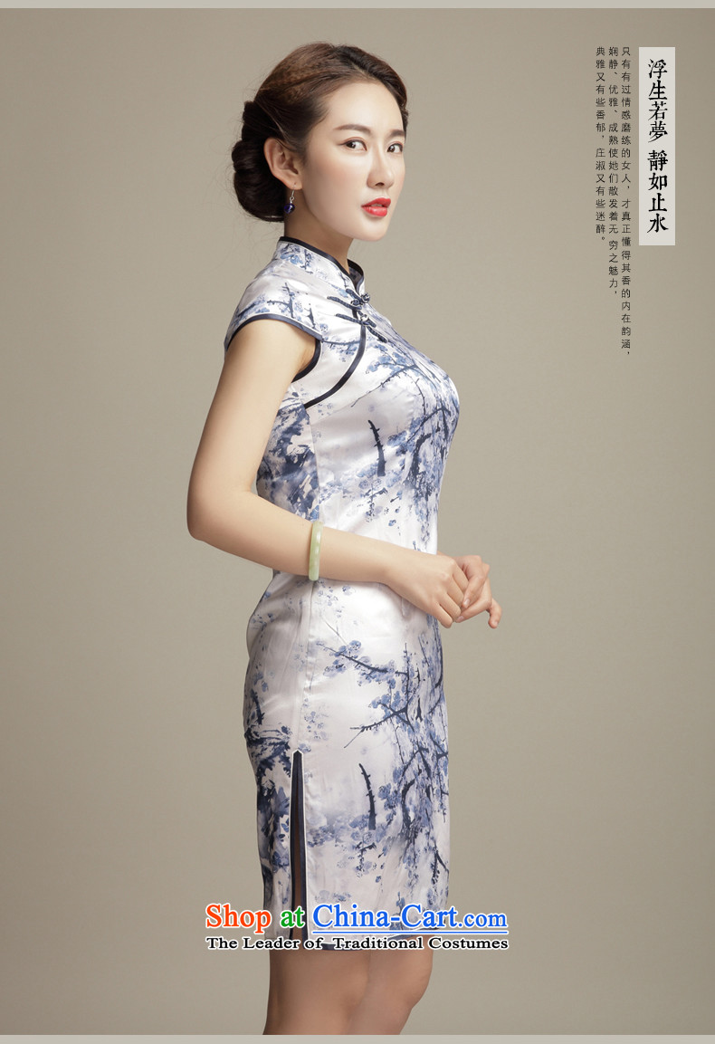 Bong-migratory 7475 deplored the new summer of 2015 MUI Silk Cheongsam daily retro Sau San stamp cheongsam dress suit M pictures, DQ1582 price, brand platters! The elections are supplied in the national character of distribution, so action, buy now enjoy more preferential! As soon as possible.