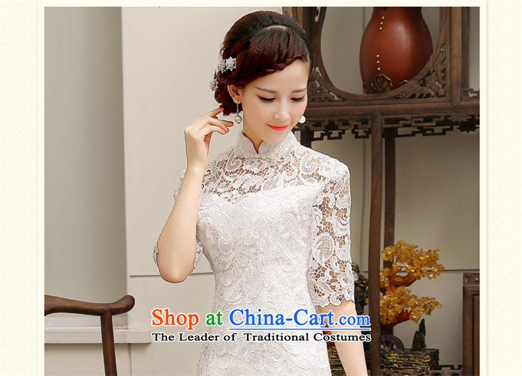 Improved cheongsam dress daily tslyzm water-soluble lace white Sau San video thin dresses 2015 dulls the new new products in short-sleeve (C S picture, prices, brand platters! The elections are supplied in the national character of distribution, so action, buy now enjoy more preferential! As soon as possible.
