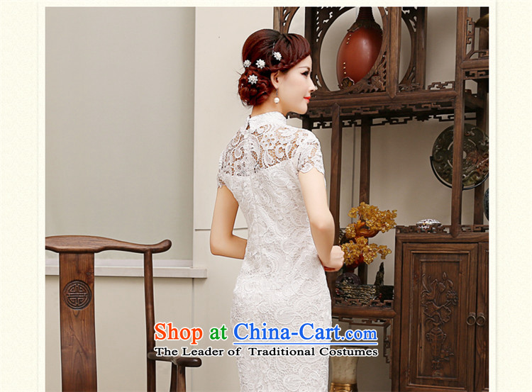 Improved cheongsam dress daily tslyzm water-soluble lace white Sau San video thin dresses 2015 dulls the new new products in short-sleeve (C S picture, prices, brand platters! The elections are supplied in the national character of distribution, so action, buy now enjoy more preferential! As soon as possible.