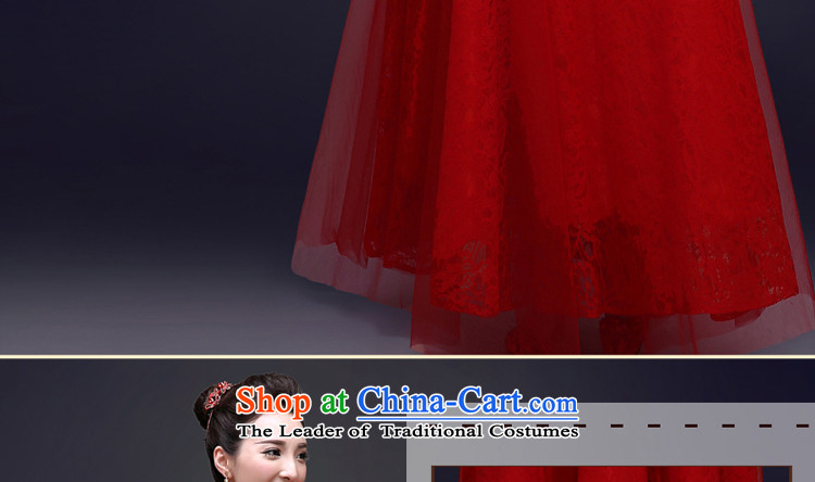 The privilege of serving the new 2015-Leung Chiu qipao bows service Chinese long red summer Sau San bride wedding dress red S picture, prices, brand platters! The elections are supplied in the national character of distribution, so action, buy now enjoy more preferential! As soon as possible.