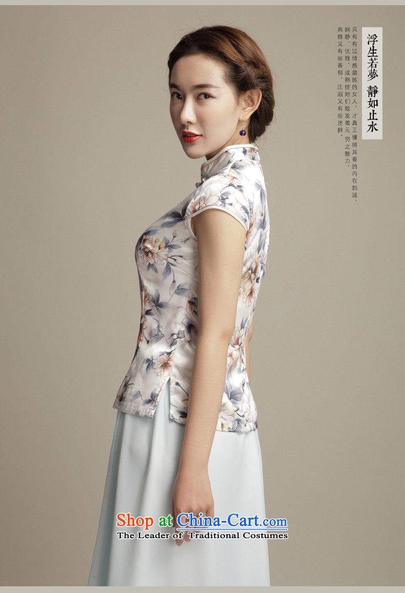 7475 Flower of Fung migratory elegant emulation silk Tang blouses 2015 summer short of New Sau San qipao DQ1585 shirt Suit M picture, prices, brand platters! The elections are supplied in the national character of distribution, so action, buy now enjoy more preferential! As soon as possible.