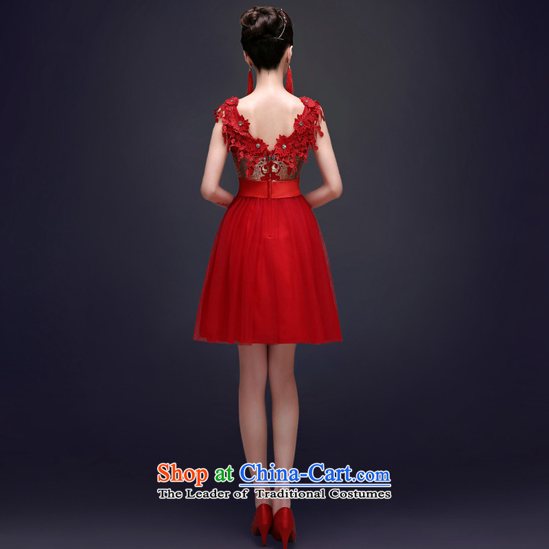 The privilege of serving the new 2015-Leung Chiu-red bride Wedding Dress Short of Chinese Sau San Summer services red 2XL, qipao bows of service-leung , , , shopping on the Internet
