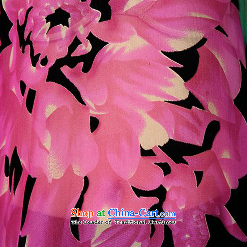 Forest narcissus spring and autumn 2015 install new bat sleeves wide sleeves nails Tang Dynasty Mother of Pearl River Delta with Silk Cheongsam stitching herbs extract lint-free t-shirt color picture XL, forests HGL-490 Narcissus (senlinshuixian) , , , sh
