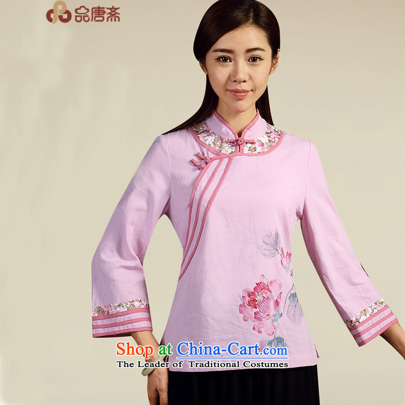 No. load spring and summer Ramadan Tang New 2015 ethnic cotton linen dress Chinese antique dresses pre-sale of Sau San April 20 light purple M Tang Ramadan , , , No. shopping on the Internet