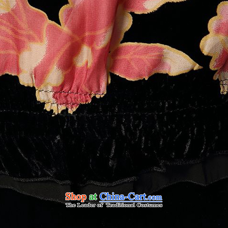 Forest narcissus spring and autumn 2015 install new commuter replace half of Tang Dynasty wrinkled silk load mother stitching herbs extract lint-free t-shirt color picture XXXL, HGL-475 forest Narcissus (senlinshuixian) , , , shopping on the Internet