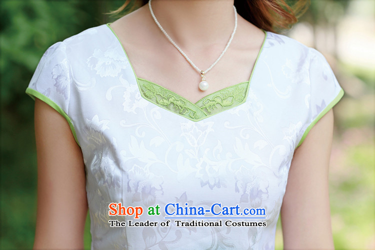 The 2015 Summer Scent Golan New China wind dresses pure color qipao round-neck collar improved solid cheongsam dress retro green XL Photo, prices, brand platters! The elections are supplied in the national character of distribution, so action, buy now enjoy more preferential! As soon as possible.