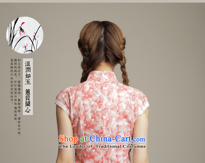Bong-migratory 7475 flowers to retro style cotton linen dresses and sexy beauty routine stylish cheongsam dress DQ1592 BLUE S picture, prices, brand platters! The elections are supplied in the national character of distribution, so action, buy now enjoy more preferential! As soon as possible.