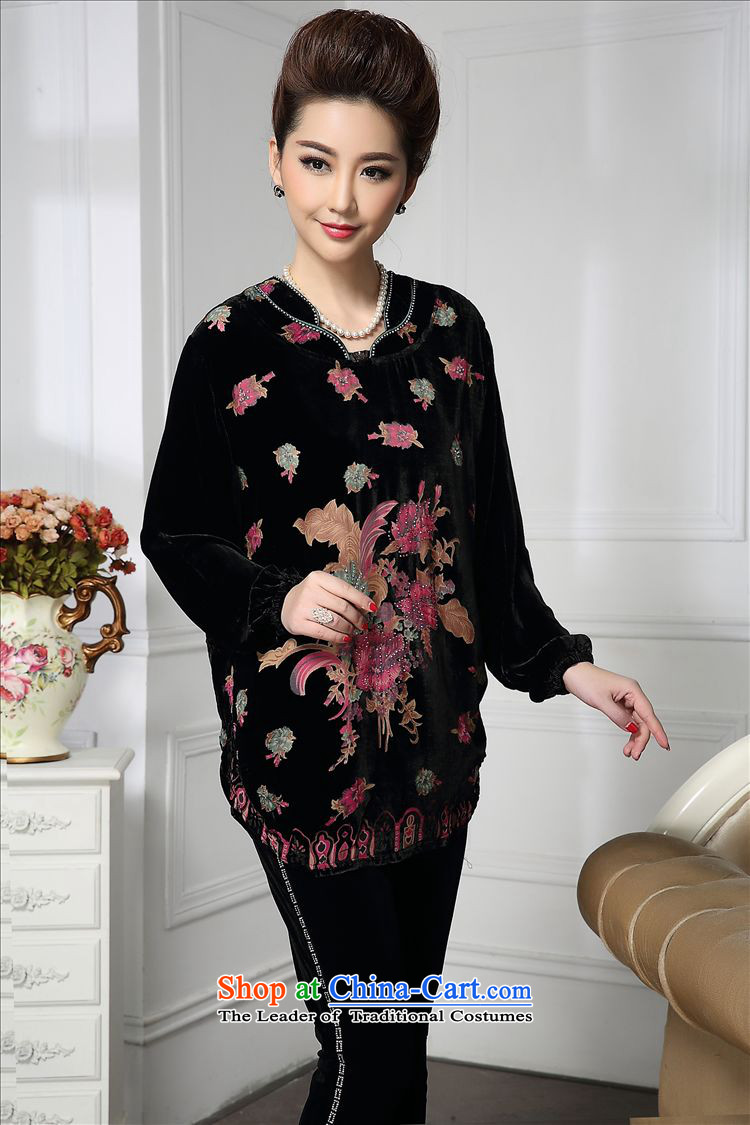 Forest narcissus spring and autumn 2015 install new boxed loose collar in Tang Long flower MOM pack silk stitching herbs extract lint-free t-shirt color picture XXL pictures HGL-471, prices, brand platters! The elections are supplied in the national character of distribution, so action, buy now enjoy more preferential! As soon as possible.