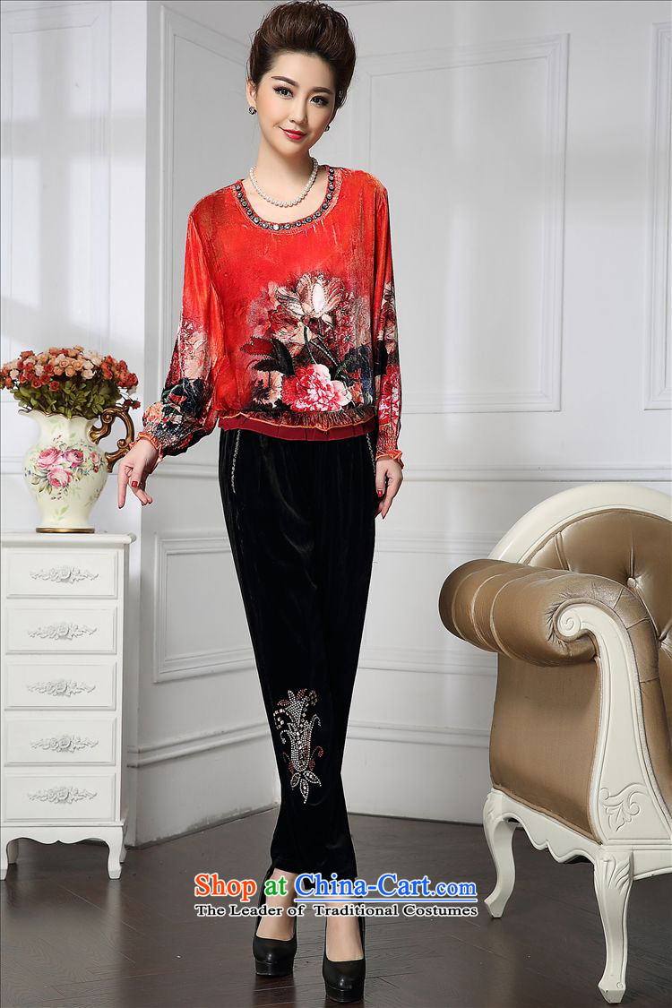 Forest narcissus spring and autumn 2015 install new liberal Orange Red commuter elegant Tang dynasty mother boxed silk stitching herbs extract lint-free t-shirt HGL-461 Orange Red XXL picture, prices, brand platters! The elections are supplied in the national character of distribution, so action, buy now enjoy more preferential! As soon as possible.