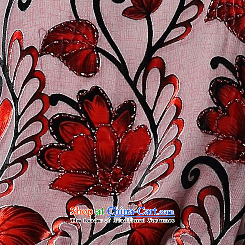 Forest narcissus spring and autumn 2015 install new liberal gradients curled red floral Tang dynasty MOM pack silk stitching herbs extract lint-free t-shirt color picture XL, forests HGL-437 Narcissus (senlinshuixian) , , , shopping on the Internet