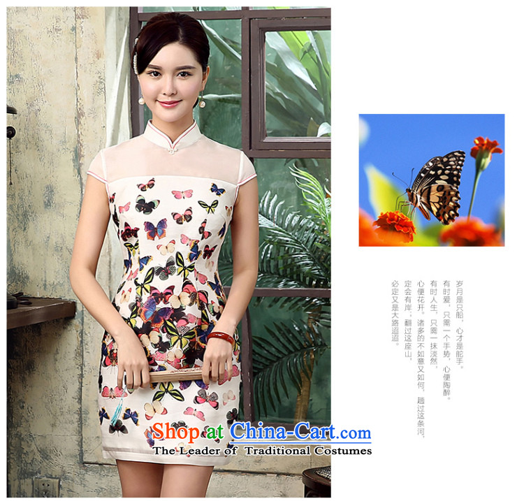 [Sau Kwun Tong] withdrawal of the sphenoid Summer 2015 New Silk yarn qipao eugen duerrwachter improved Stylish retro QD5310 Suit M picture, prices, brand platters! The elections are supplied in the national character of distribution, so action, buy now enjoy more preferential! As soon as possible.