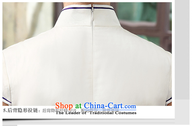 [Sau Kwun Tong] Zi 2015 High Population Commission voight qipao summer new improved cheongsam dress QD5308 retro white picture, prices, S brand platters! The elections are supplied in the national character of distribution, so action, buy now enjoy more preferential! As soon as possible.