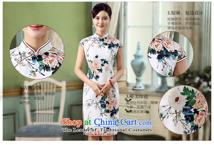 [Sau Kwun Tong] Mudan removals by sinks new stamp qipao 2015 skirt summer improved Stylish retro qipao QD5311 SUIT S picture, prices, brand platters! The elections are supplied in the national character of distribution, so action, buy now enjoy more preferential! As soon as possible.