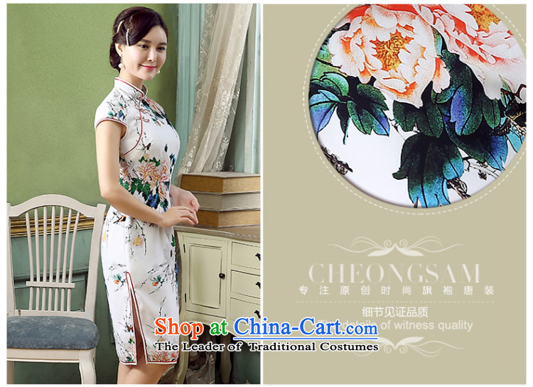 [Sau Kwun Tong] Mudan removals by sinks new stamp qipao 2015 skirt summer improved Stylish retro qipao QD5311 SUIT S picture, prices, brand platters! The elections are supplied in the national character of distribution, so action, buy now enjoy more preferential! As soon as possible.