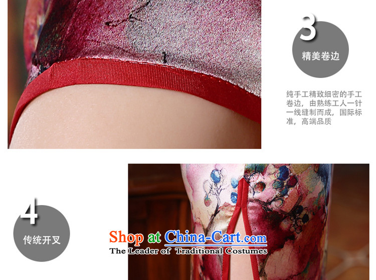 At 2015 new pro-silk cheongsam dress dulls retro herbs extract routine cheongsam dress stylish Red 2XL photo enhancement, prices, brand platters! The elections are supplied in the national character of distribution, so action, buy now enjoy more preferential! As soon as possible.