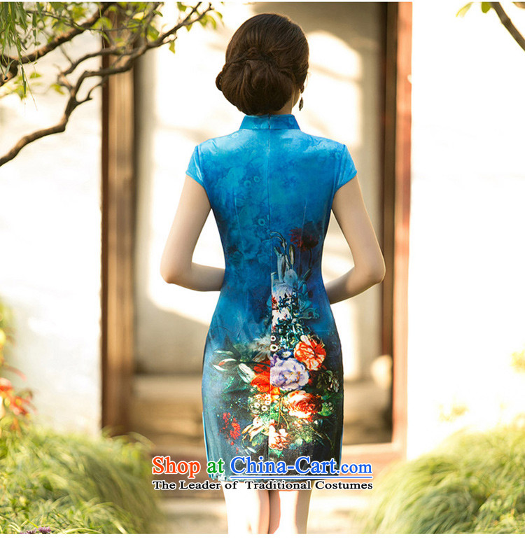 The cheer her chin Arabic new improved daily cheongsam dress scouring pads stamp collar short Ms. qipao cheongsam dress ZA 080 Red 2XL Photo, prices, brand platters! The elections are supplied in the national character of distribution, so action, buy now enjoy more preferential! As soon as possible.