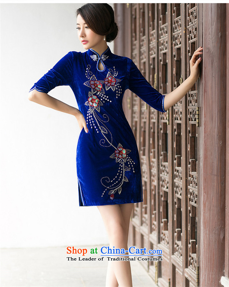 The Watchman sa 2015 cross-Spring Summer manually staple bead scouring pads short qipao retro collar short-sleeved cheongsam dress ZA 083 PURPLE M picture, prices, brand platters! The elections are supplied in the national character of distribution, so action, buy now enjoy more preferential! As soon as possible.