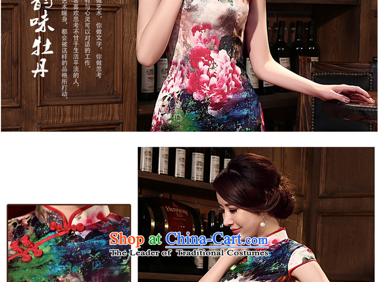 At 2015 new pro-silk cheongsam dress autumn retro herbs extract summer daily cheongsam dress stylish Red 2XL photo enhancement, prices, brand platters! The elections are supplied in the national character of distribution, so action, buy now enjoy more preferential! As soon as possible.