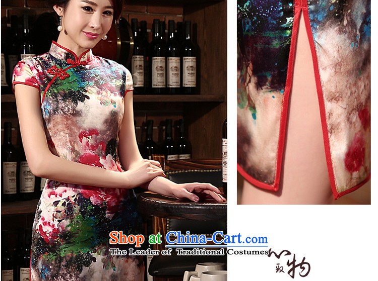 At 2015 new pro-silk cheongsam dress autumn retro herbs extract summer daily cheongsam dress stylish Red 2XL photo enhancement, prices, brand platters! The elections are supplied in the national character of distribution, so action, buy now enjoy more preferential! As soon as possible.