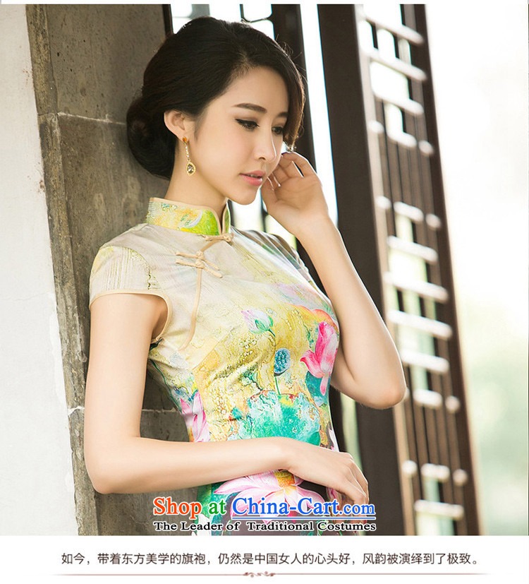 The cross-SA-ching eyes the new summer silk opened daily qipao improved's retro cheongsam dress Ms. stamp cheongsam dress suit M pictures ZA 049, prices, brand platters! The elections are supplied in the national character of distribution, so action, buy now enjoy more preferential! As soon as possible.
