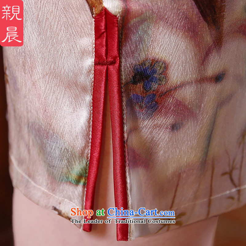 At 2015 new pro-silk cheongsam dress dulls retro herbs extract routine cheongsam dress suit 3XL, stylish improved pro-am , , , shopping on the Internet