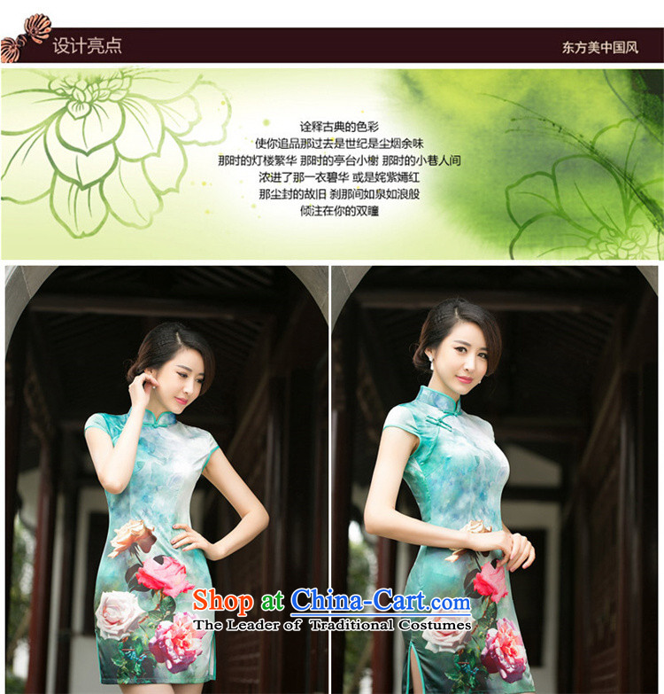 I should be grateful if you would have the cheer her cloud the new summer improved daily cheongsam dress Silk Cheongsam Ms. stamp short-sleeved cheongsam dress suit S pictures ZA 054, prices, brand platters! The elections are supplied in the national character of distribution, so action, buy now enjoy more preferential! As soon as possible.
