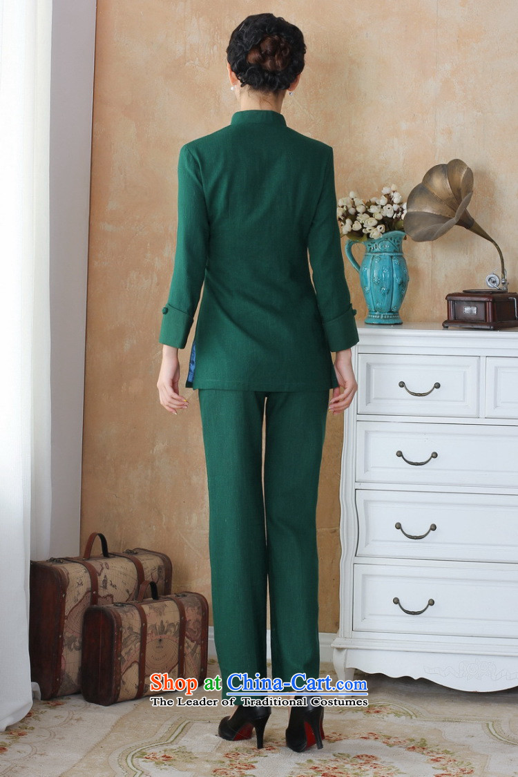The optimized options in Shanghai, Ms. older Tang dynasty cotton linen load spring and autumn kit collar hand-painted Tang blouses pants Kit - 3 green 4XL Photo, prices, brand platters! The elections are supplied in the national character of distribution, so action, buy now enjoy more preferential! As soon as possible.