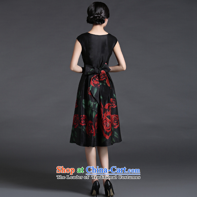 Chinese classic 2015 Summer ethnic Chinese silk herbs extract commuter dresses in Ms. long retro arts van Suit M, China Ethnic Classic (HUAZUJINGDIAN) , , , shopping on the Internet