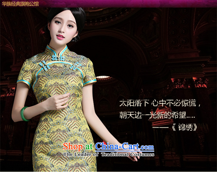 Chinese New Year 2015 classic ethnic Ms. summer short of Chinese dresses and stylish cheongsam dress suit S picture enhancement retro, prices, brand platters! The elections are supplied in the national character of distribution, so action, buy now enjoy more preferential! As soon as possible.