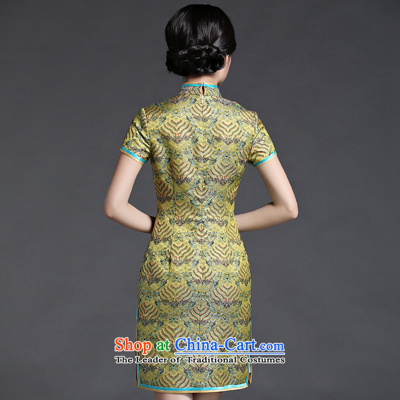 Chinese New Year 2015 classic ethnic Ms. summer short of Chinese dresses and stylish cheongsam dress suit S, China improved retro-Classic (HUAZUJINGDIAN) , , , shopping on the Internet