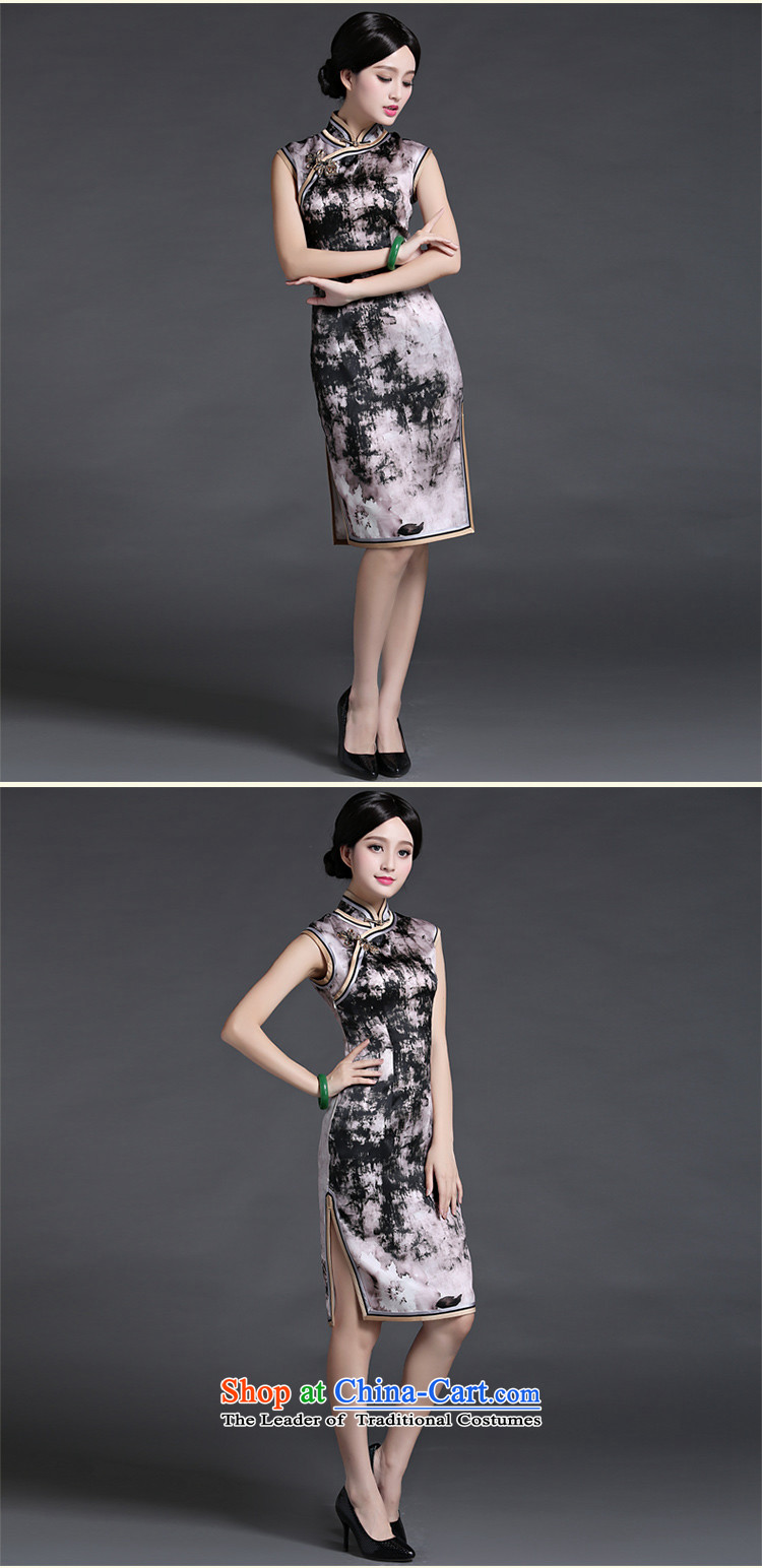 Chinese classic 2015 Summer ethnic Chinese silk the improvement of even the shoulder cheongsam dress retro Sau San S pictures, Ms. suit price, brand platters! The elections are supplied in the national character of distribution, so action, buy now enjoy more preferential! As soon as possible.