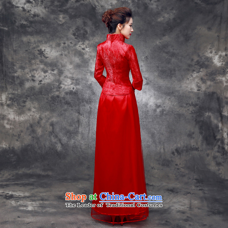 The leading edge of the days of the 2015 Fall/Winter Collections new improved suit of qipao bows to sepia seven qipao Sau San cuff on leave of 7 Cuff qipao M 2.0 ft waistline, dream of certain days , , , shopping on the Internet