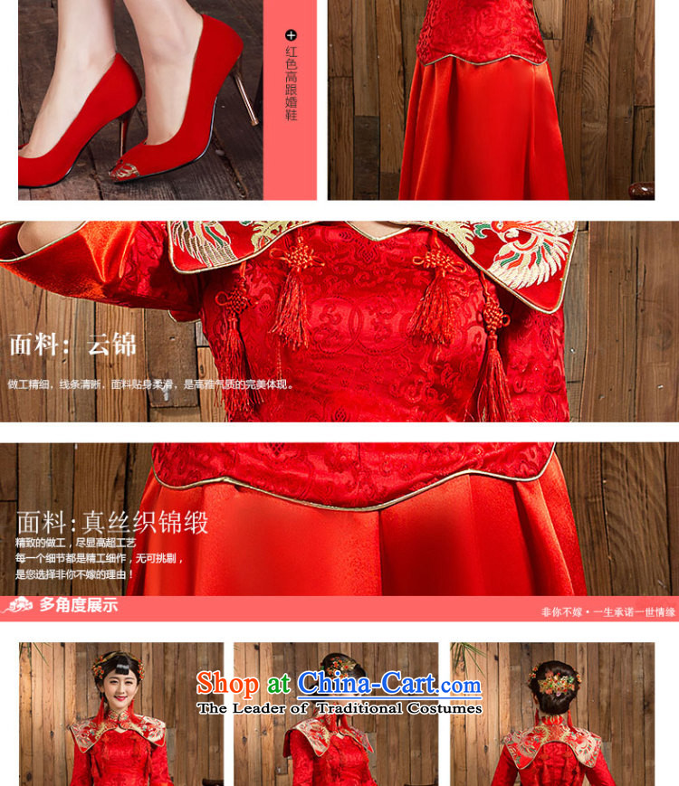 Non-you do not marry autumn 2015 new red qipao seven married cuff wedding long bride bows services XL pictures, price red, brand platters! The elections are supplied in the national character of distribution, so action, buy now enjoy more preferential! As soon as possible.