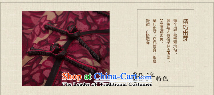 Lady Bird sounds Yat Silk Cheongsam short improved 2015 Spring Summer of the Republic of Korea Daily cheongsam dress red S picture, prices, brand platters! The elections are supplied in the national character of distribution, so action, buy now enjoy more preferential! As soon as possible.