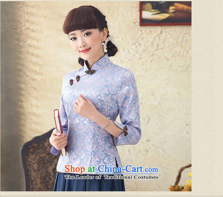 A Pinwheel Without Wind Yuet Wah Yat ethnic Ms. Tang dynasty during the spring and autumn boxed long-sleeved T-shirt qipao stylish improved retro green M picture, prices, brand platters! The elections are supplied in the national character of distribution, so action, buy now enjoy more preferential! As soon as possible.