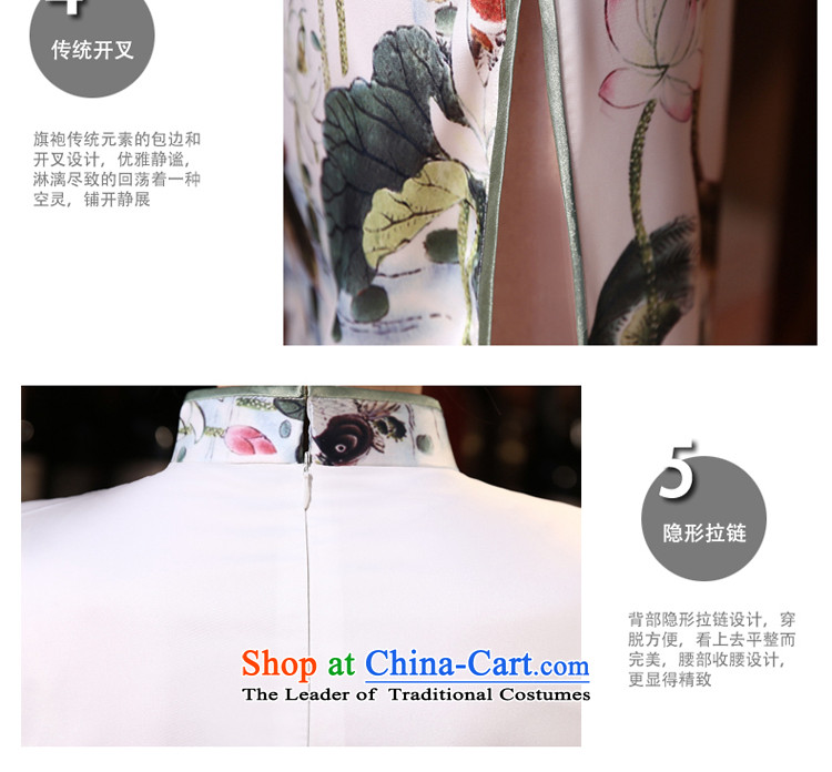 The pro-am new daily qipao 2015 skirt summer retro Sau San long skirt improved stylish qipao Ms. White 2XL Photo, prices, brand platters! The elections are supplied in the national character of distribution, so action, buy now enjoy more preferential! As soon as possible.